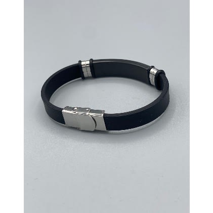 Silicon Clasp Men&rsquo;s Rubber Bracelet