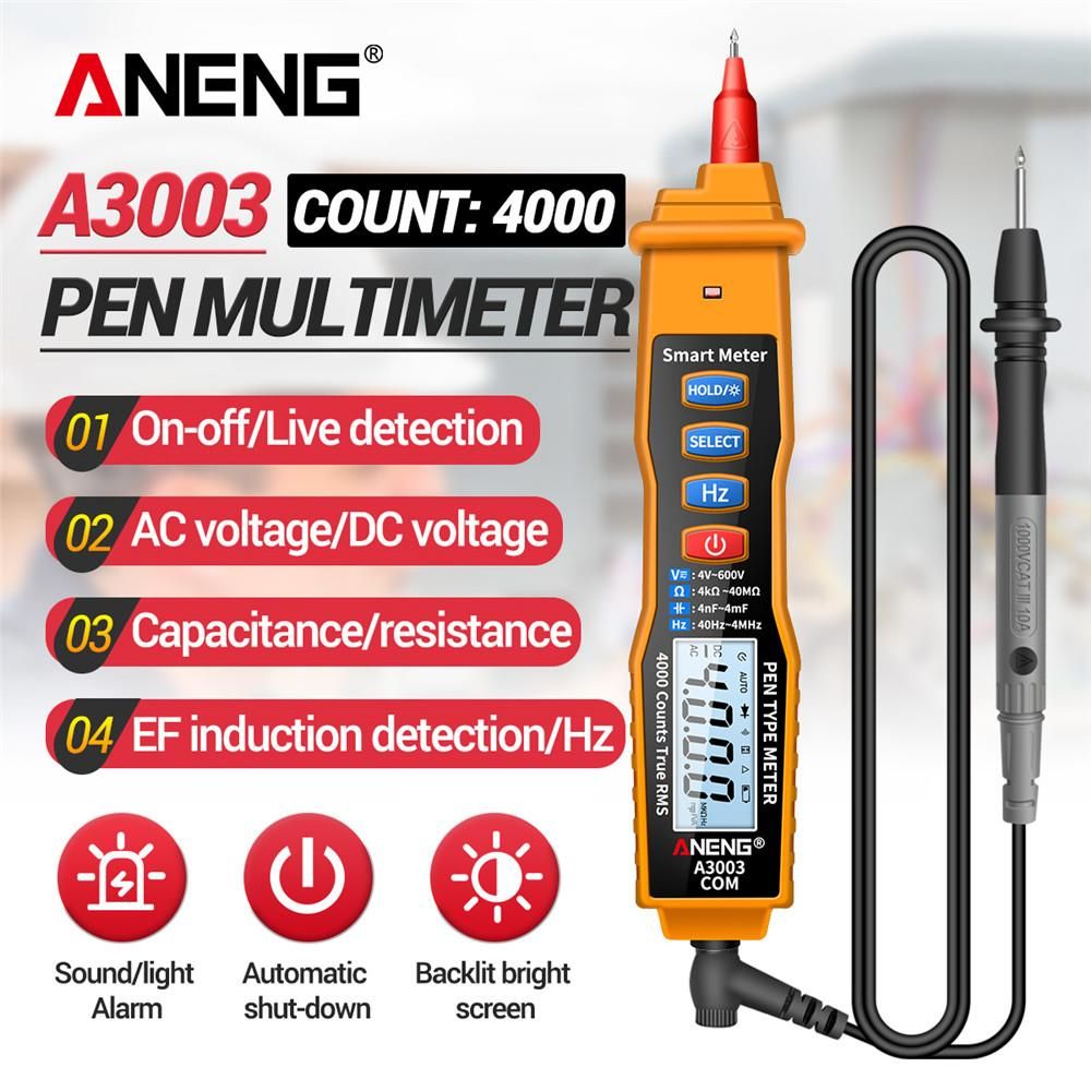 ANENG A3003 Digital Multimeter Pen Type Meter 4000 Counts