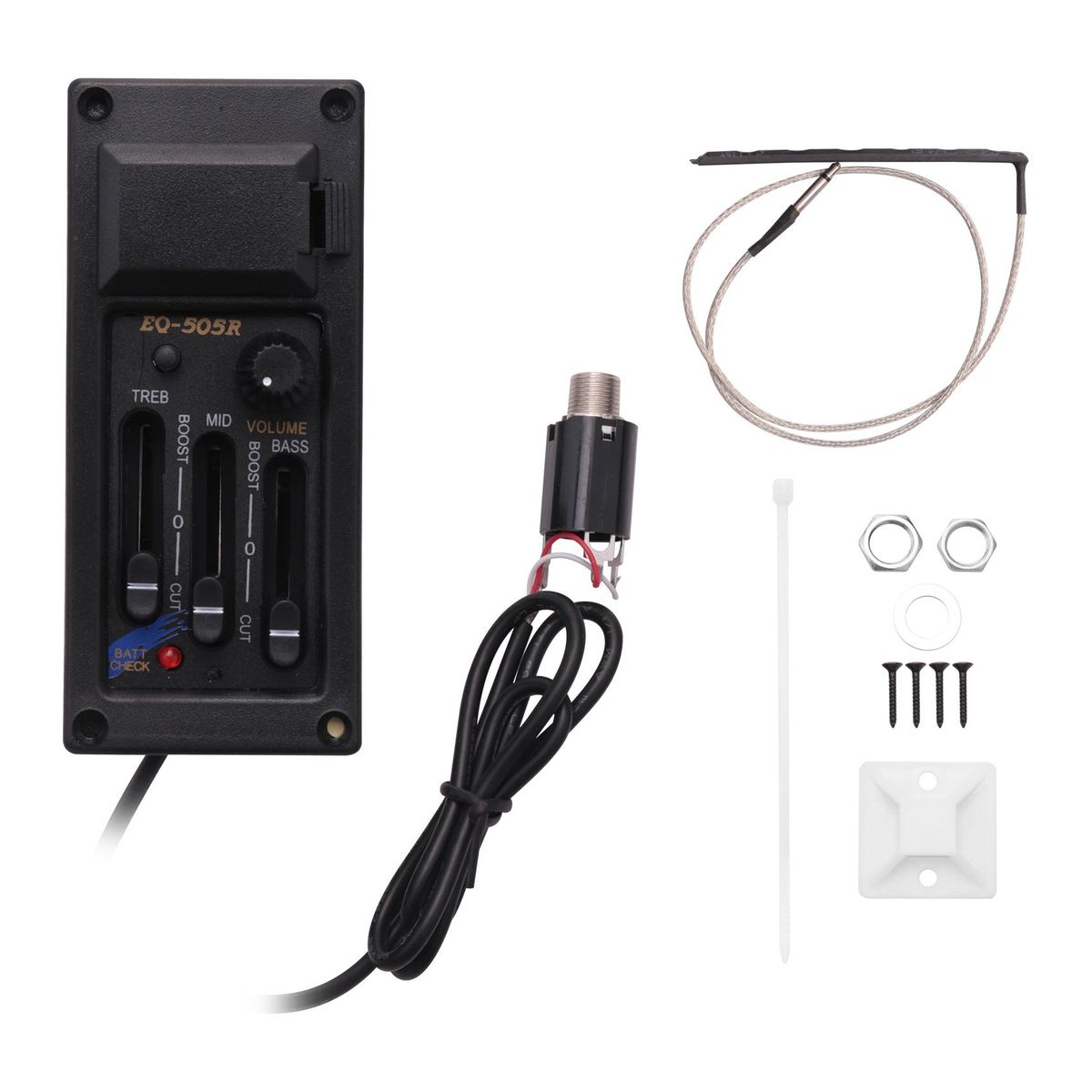 EQ-505R Acoustic Guitar 3 Band Preamp Amplifier Equalizer