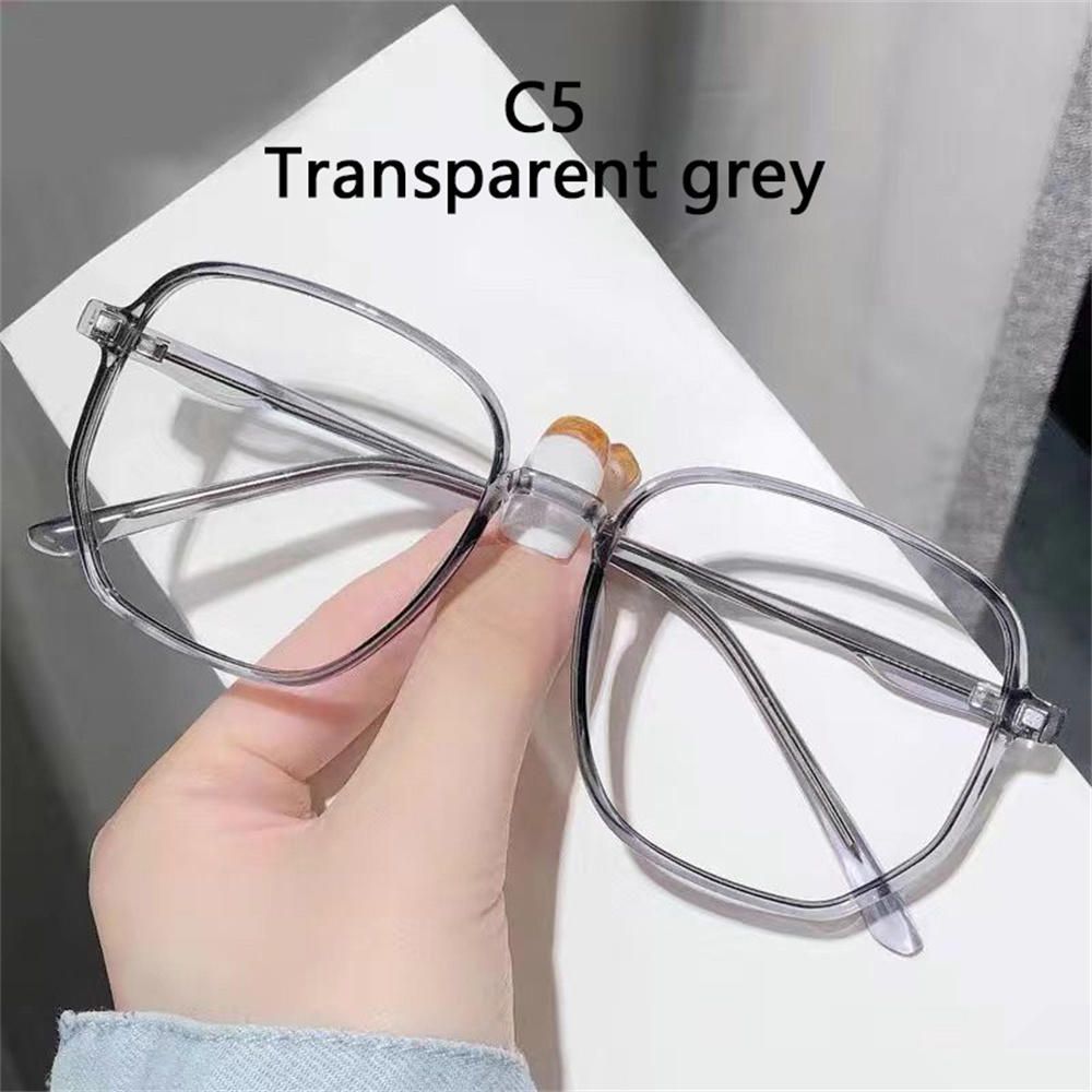 (Transparent Grey)Anti Blue Light Glasses Men Bluelight Radiation Women Tr90