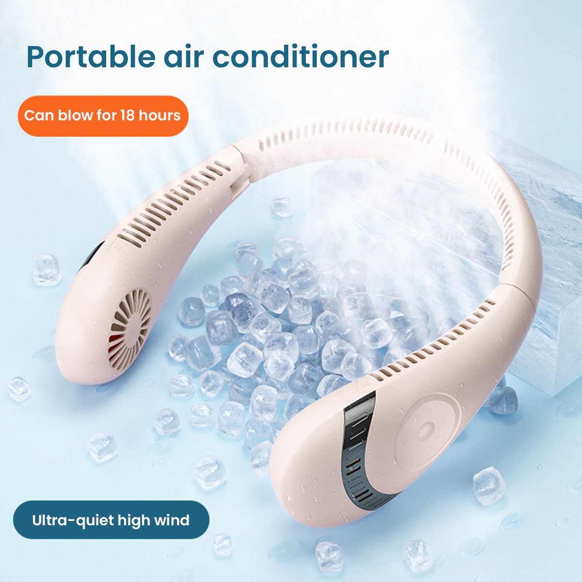 Portable Neck Fan Hands Rechargeable Personal Fan
