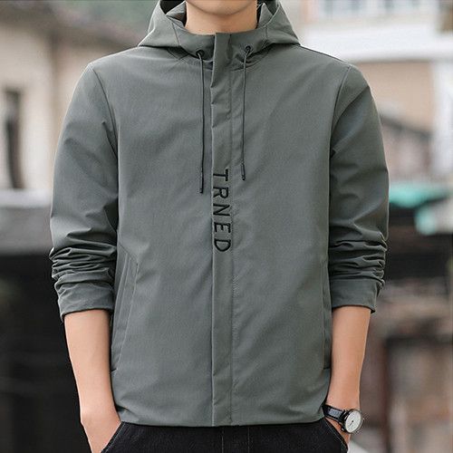 Men's Comfort Lightweight Jacket Zipper-type Hoodie Casual Fashion Coat