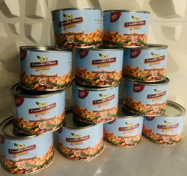 Tasty And Nutritious Honey Tinted Cashew Nuts 160g X12