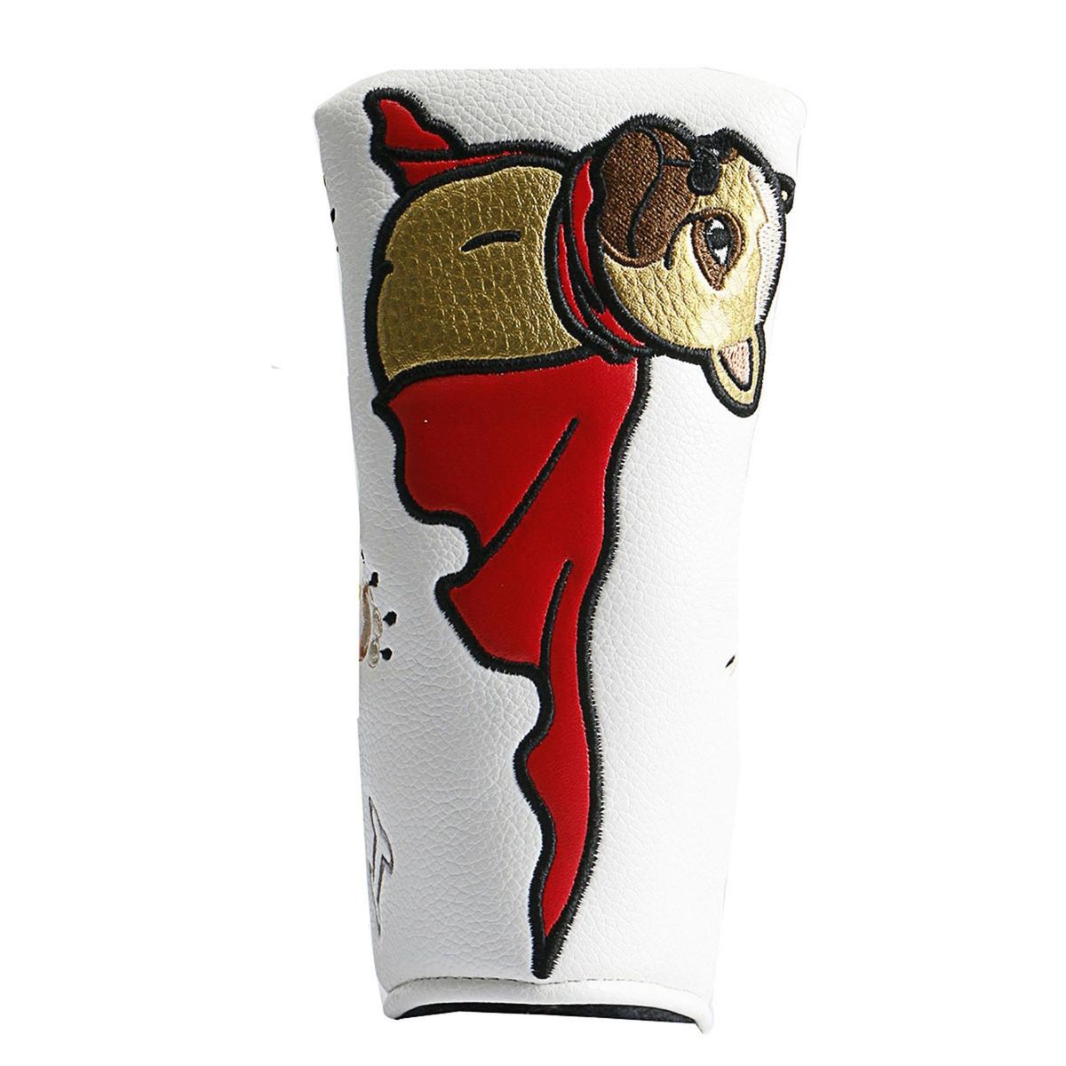 Golf Rod Sleeve French Bulldog Golf Head Cover White