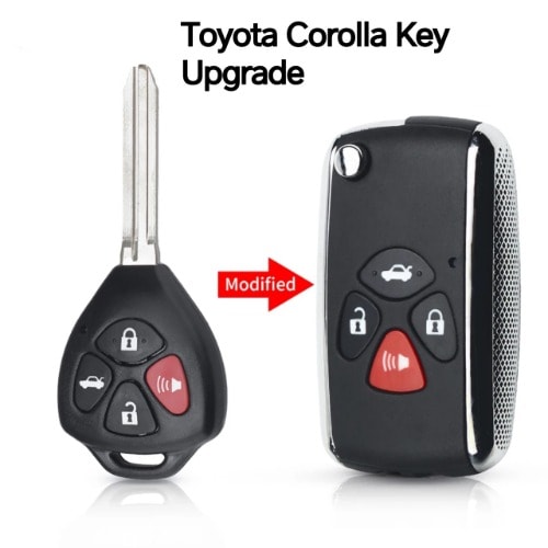 Car Spare Key Modification For Toyota Corolla