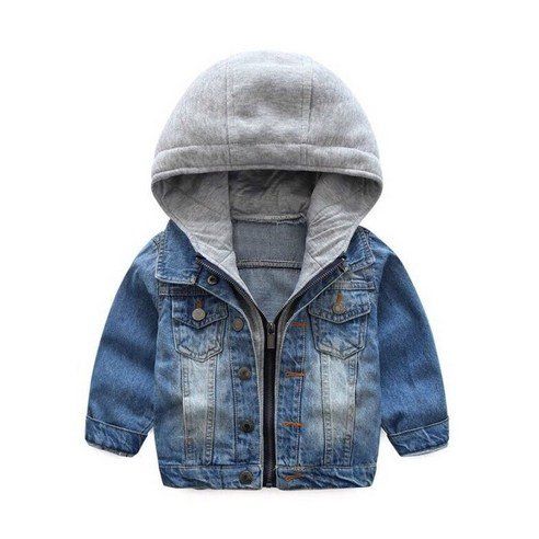 Crystal House Children's Hooded Jean Jacket 701
