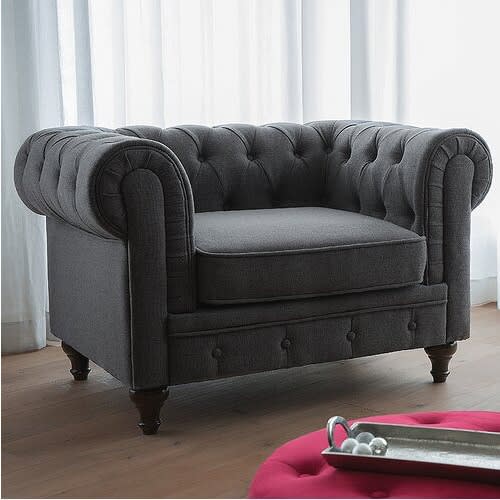 Chesterfield Chair - Grey