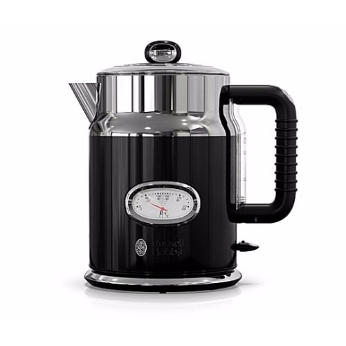 1.7 Litre Retro Classic Noir Cordless Electric Kettle 21671-70 - Black