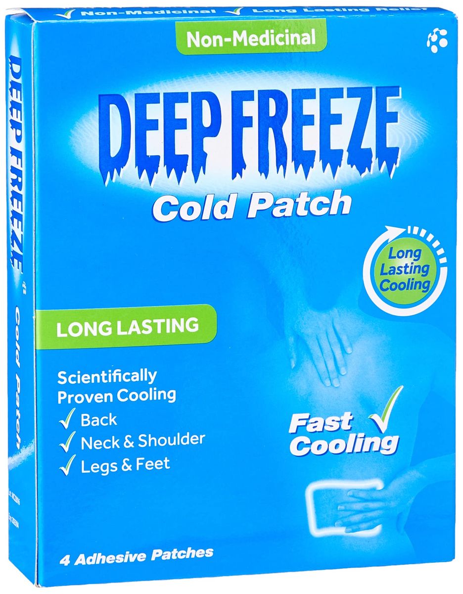 Deep Freeze Cold Patch For Pain & Aches (4) - Non-medicinal