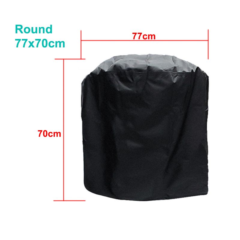 Waterproof BBQ Cover Anti-Dust Outdoor Heavy Duty Charbroirill Cover Rain Protective Barbecue Cover 29 Sizes Black BBQ Cover