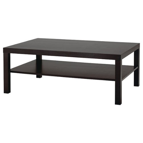 Lack Coffee Table - 118 X 78cm - Black-Brown
