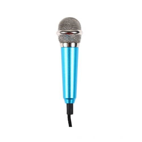 Mini Mic Portable Microphone Stereo Karaoke Sound Record 3.5mm Plug