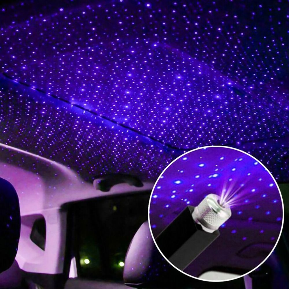 Mini LED Car Roof Star Night Light  Atmosphere Galaxy Lamp USB Decorative Lamp Adjustable Car Interior Decor Light
