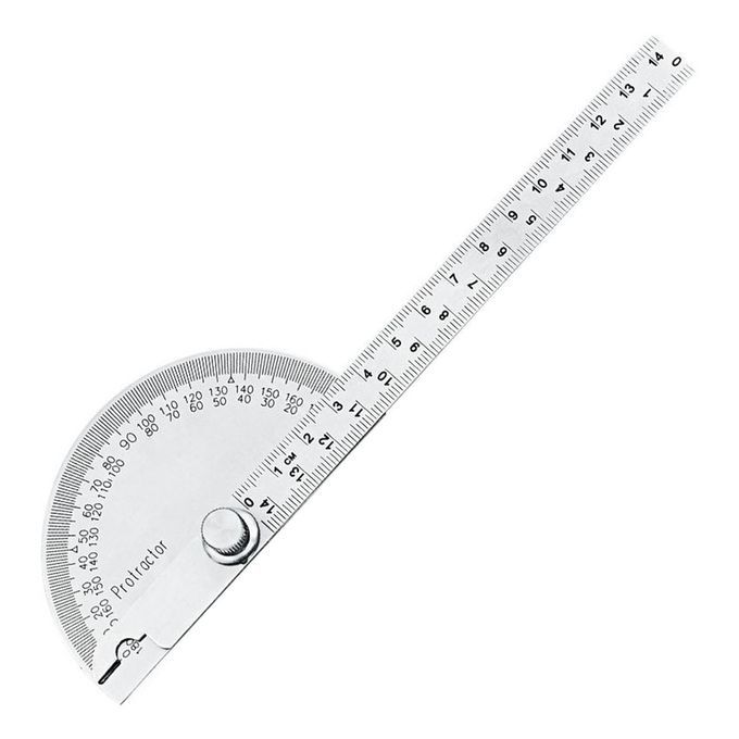 Stainless Steel Measuring Angle Ruler Easily Remove A  Urate In S Ale-stainless Steel Color-145mm