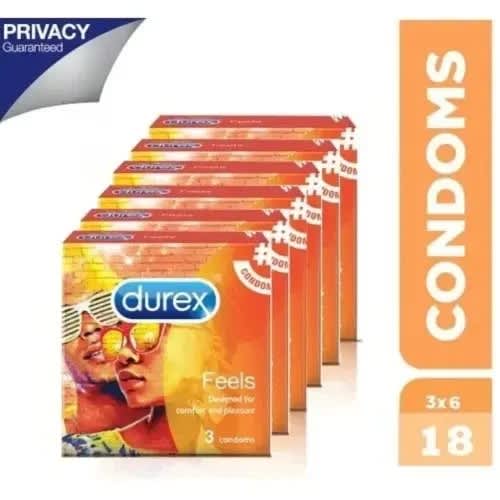 Durex Feels Condom - 6 Packs Of 3