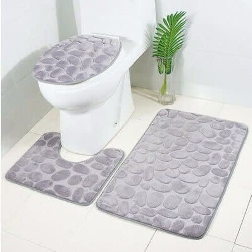 Bathroom Portable Floor Mat - Set of 3