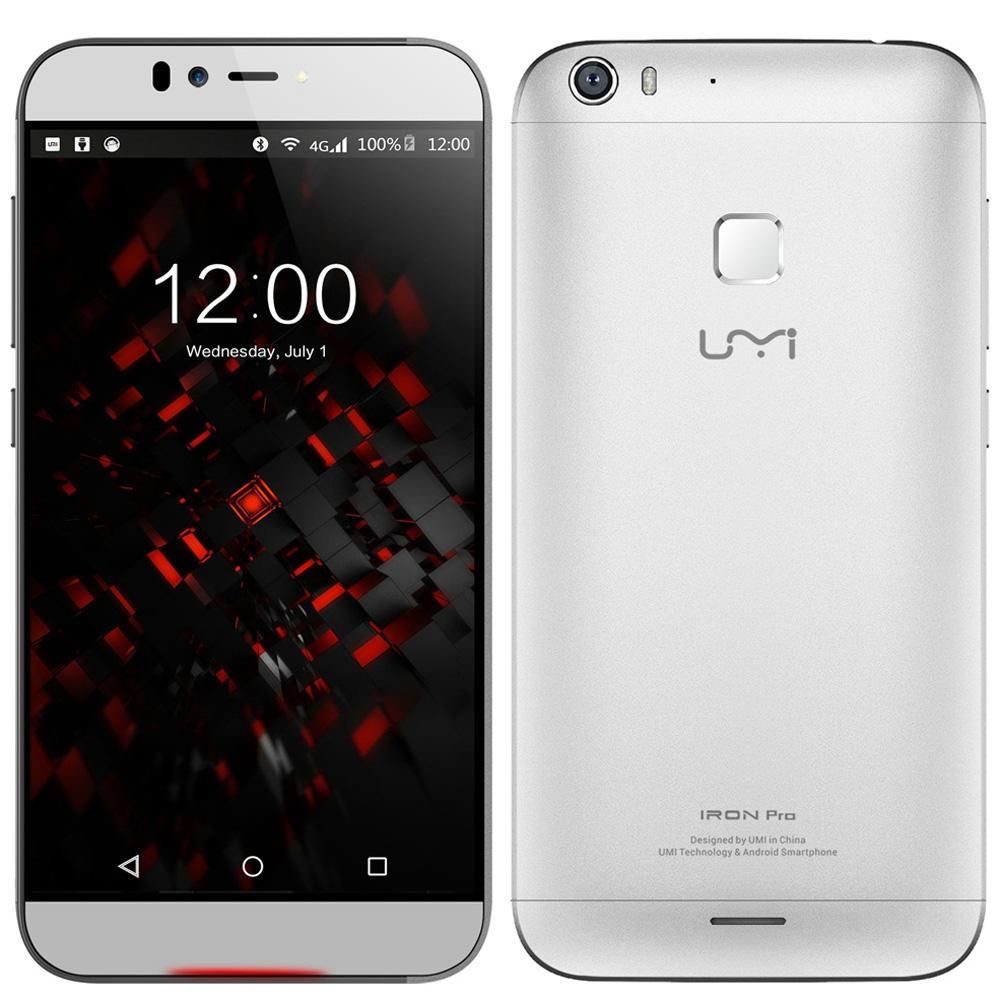 UMI IRON Pro 4G FDD-LTE 3G WCDMA Smartphone Android Lollipop 5.1 OS Octa Core MTK6753 5.5" FHD Screen 1.3GHz 3GB RAM 16GB ROM 8MP 13MP Dual Cameras USB Type-C Eyeprint ID Touch Fingerprint ID Unlock Colorful Skyline Notification Guest Mode