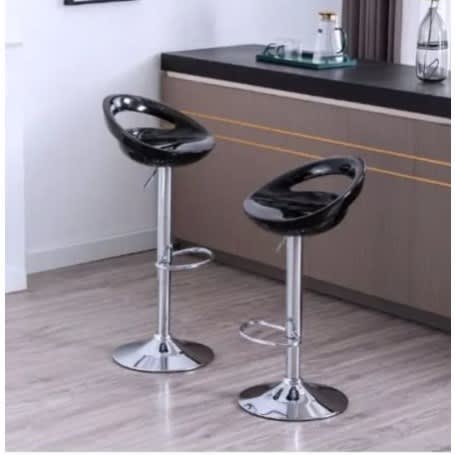 Plastic Adjustable Swivel Barstool - 2pcs