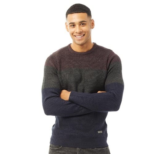 Men's Lord Crew Neck Jumper Dark Burgundy