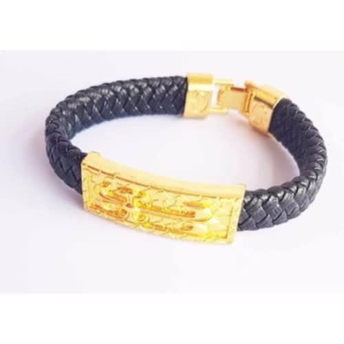 Men's Leather Bracelet -black