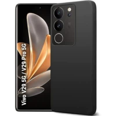 Silicone Back Case For Vivo V29 / S17 Pro - Black