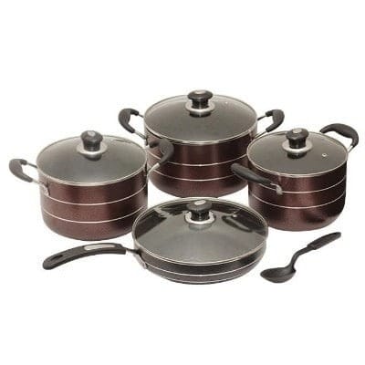 Hoffner 3 Pot +1 Fry Pan Set Non Stick Cookware Cooking Pots