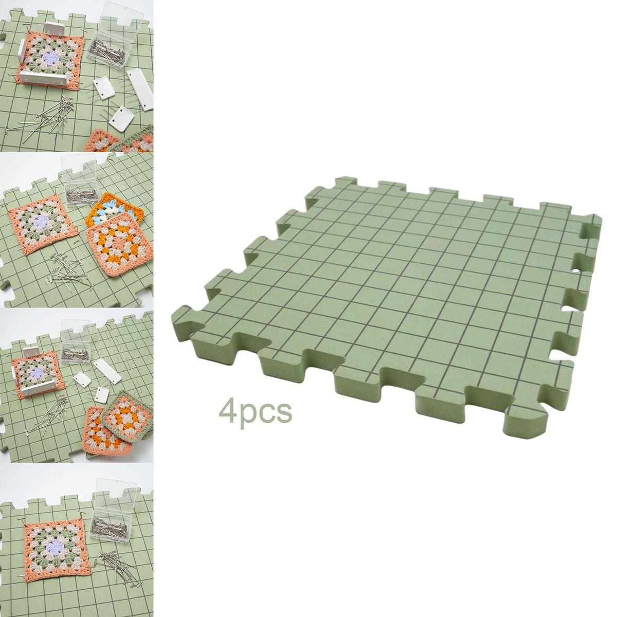 4 Pieces Blocking Mats For Knitting Crafts Woven Board For Needlework