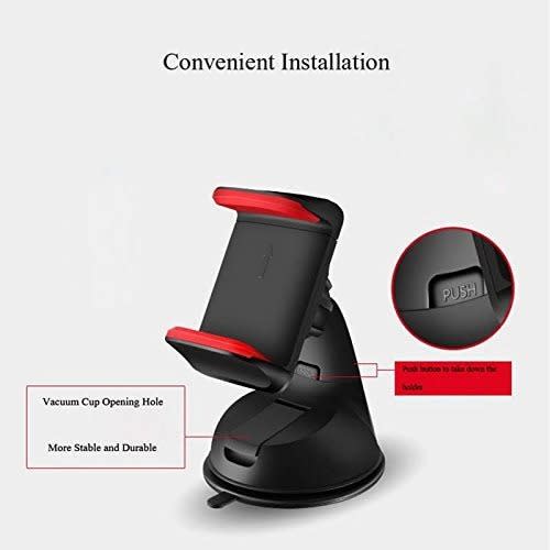 Mobile Phone Holder For Car With Silicone Suction Cup Base
