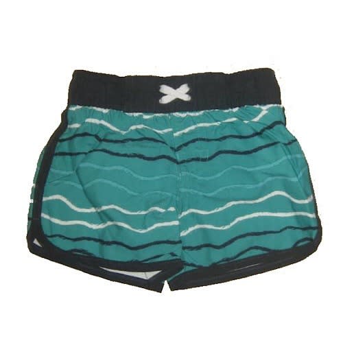 Wavy Stripe Swimming Trunk Shorts For Toddler Boy