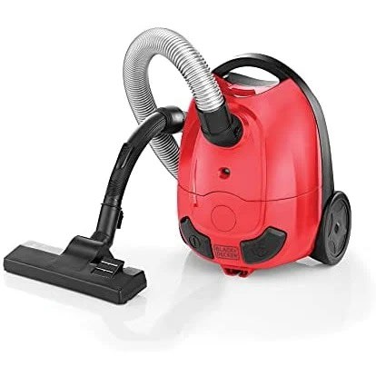 Black+decker Bagged Corded Vacuum Cleaner - 1000W - 1l - Red/black - Vm1200