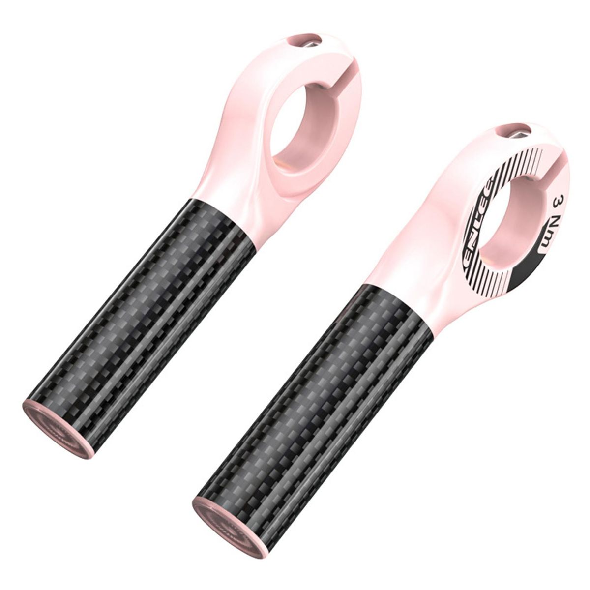 Carbon Fiber Bicycle Handlebar Ends Mountain Bike Handlebar Grip Bike Vice Handlebar