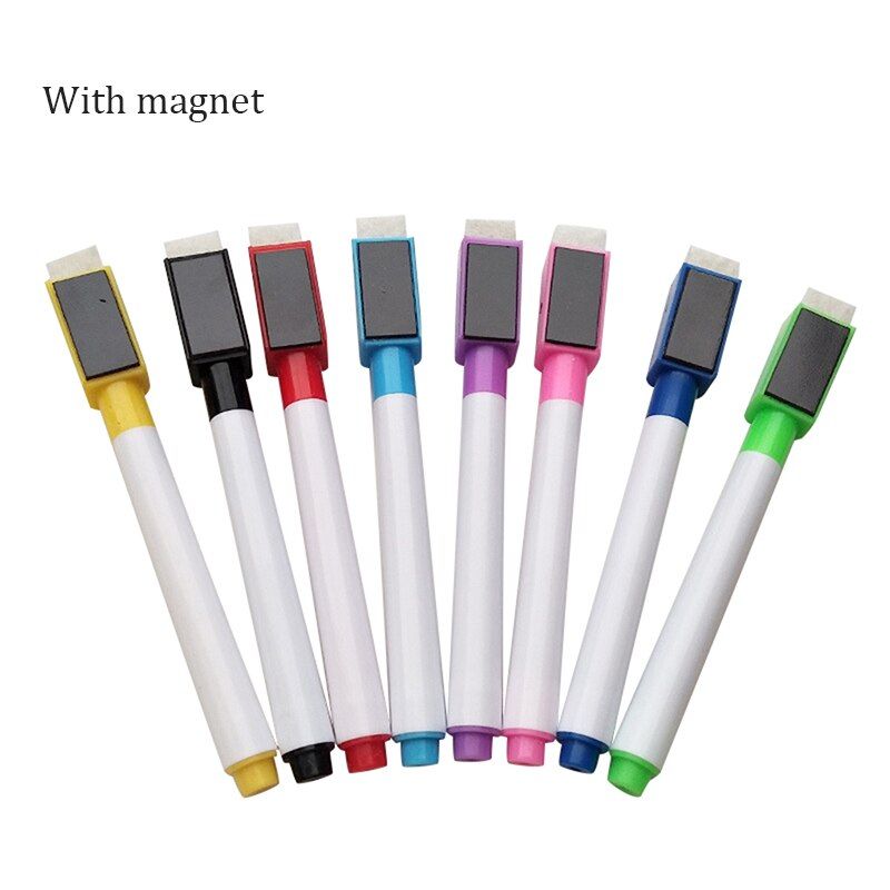 8PCS Set Whiteboard Pen Erasable Dry White Board Markers