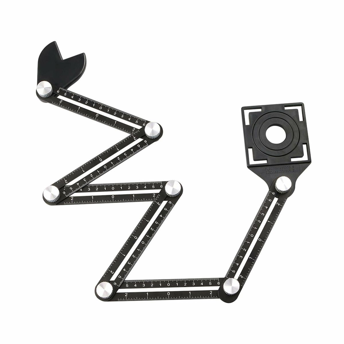 Tile Multi Angle Measuring Ruler With Drilling Locator