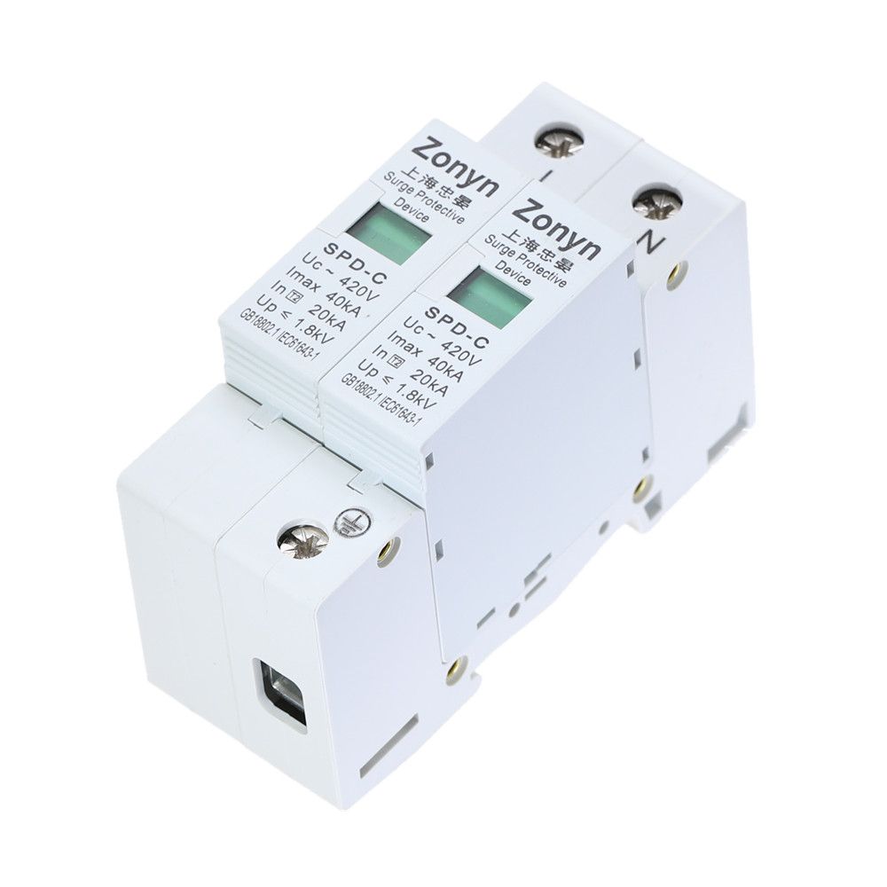 1PCS High Quality 2P SPD 420V 20KA~40KA House Surge