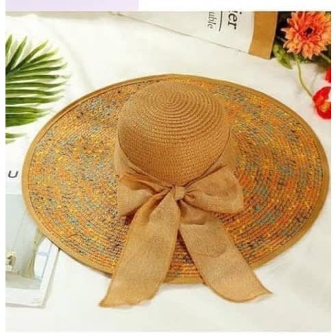 Flora Wide Brimmed Hat - Brown