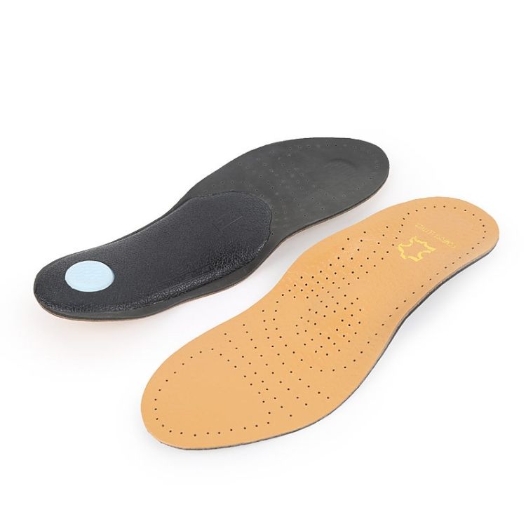 Leather Arch Correction Insole, Size:45-46