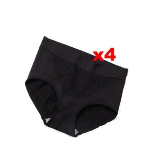 Menstrual Panties - 4pcs - Black