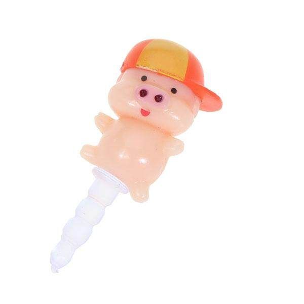 3.5mm Pig Dustproof Plug For Mobile Phone Random Shipment
