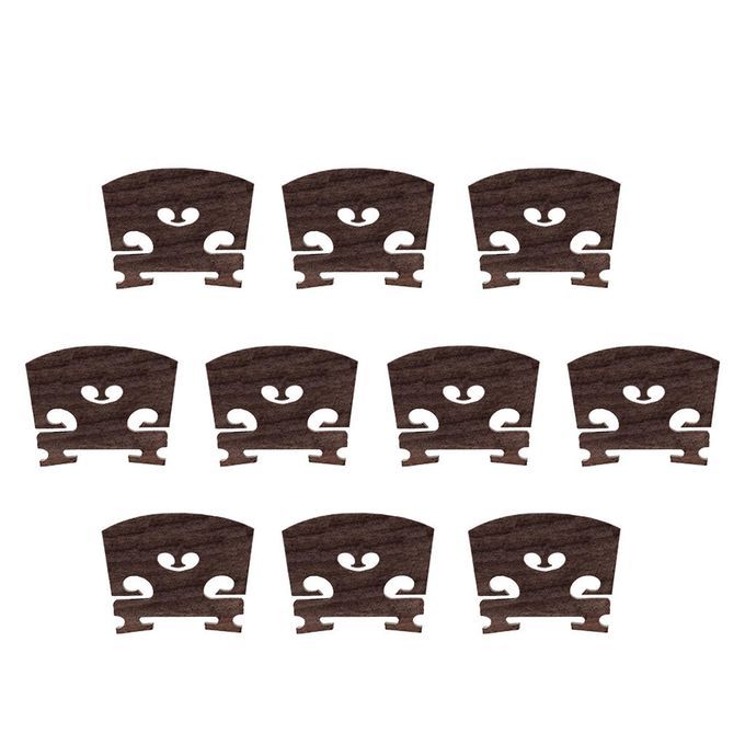 10Pieces Master 4/4 Violin Ebony Bridge Durable String Accessory Parts