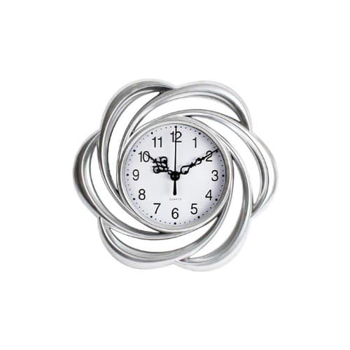 Decorative Wall Clock - Mini Vintage Clock - Silver