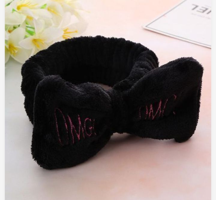 OMG Black Fluffy Omg Head Band Cap