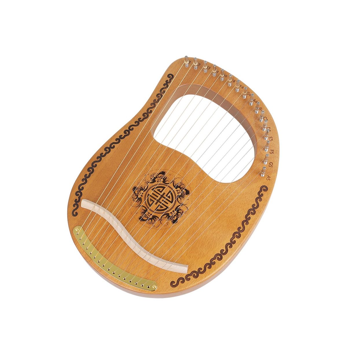 Lyre Beginner 16- Lyre Small Harp Small Portable Small and Easy to Learn Solid Wood Harp Niche Instrument