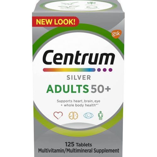 Silver Multivitamin For Adults 50 Plus - 125 Tablets