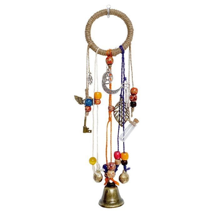 Witch Bell Wind Chime Moon Twine Opal Hook Star For Door Knob Garden