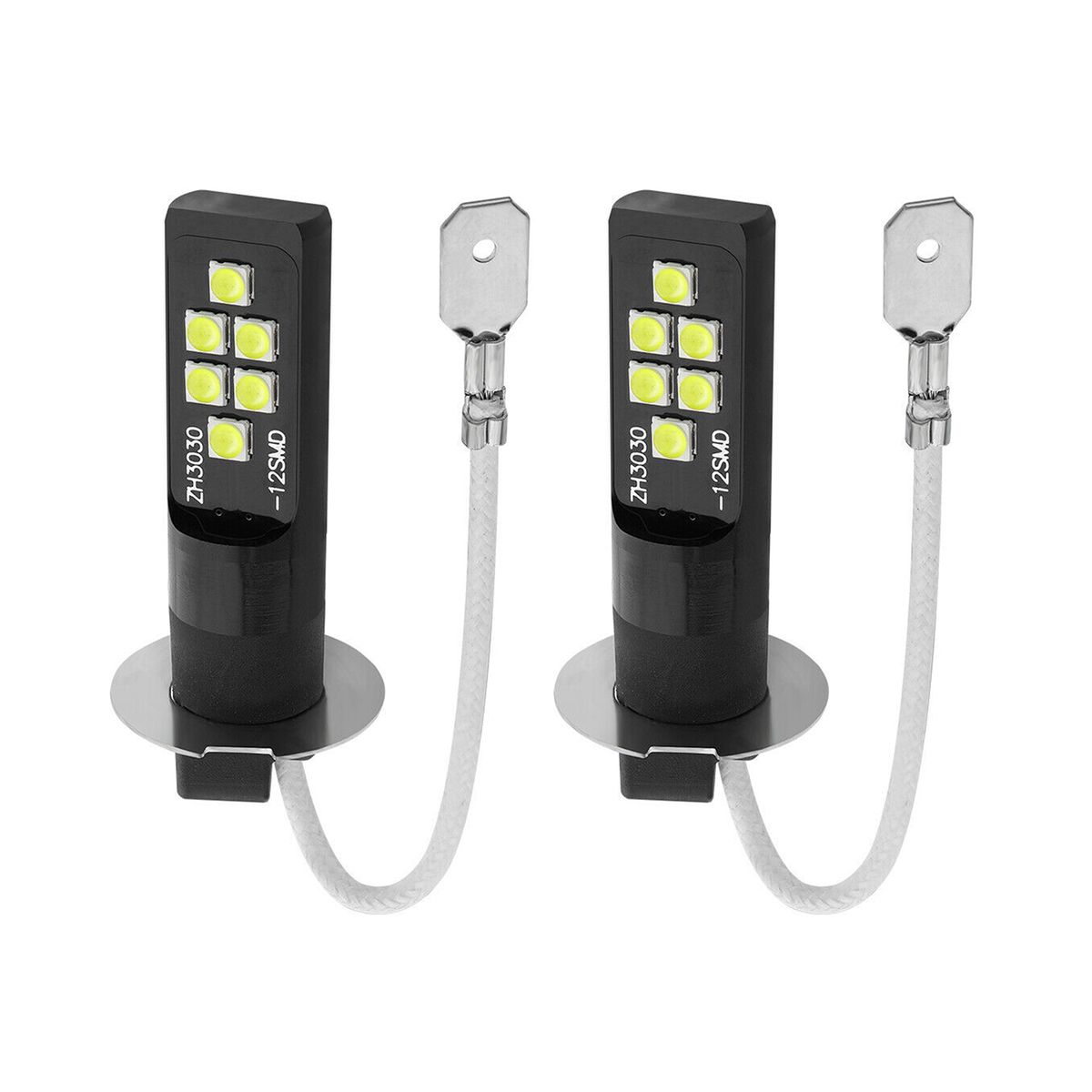 Car LED Fog Lights 80W Pair Headlight Bulbs H3 LED Bulb