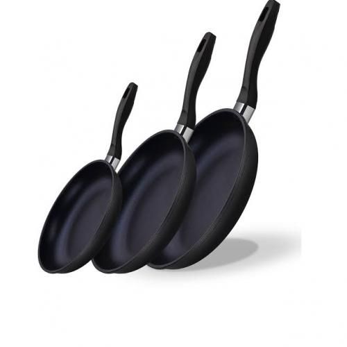 3 Solid Non Stick Fry Pan - 20cm, 22cm, 24cm