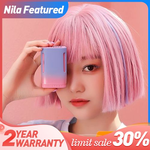 Student Charging Jelly Hanging Neck Fan Mint Peach