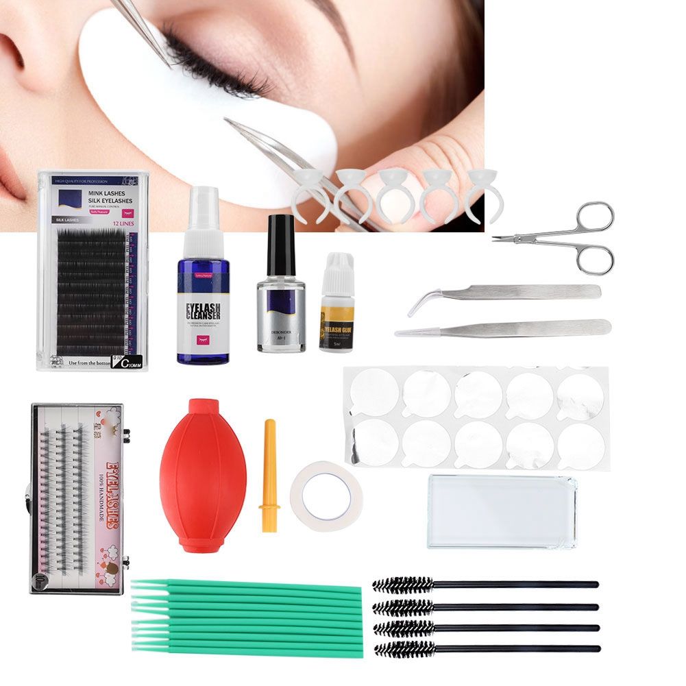 False Eyelashes Grafting Set Eyelash Extension Practice Kit