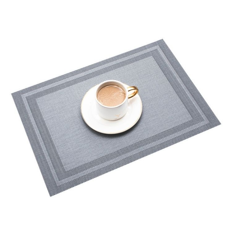 Household PVC Woven Western Dining Table Insulation Mat