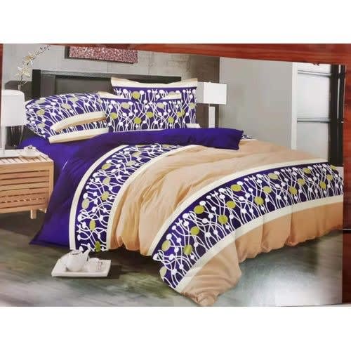 Duvet - Bedsheets And 4 Pillowcases - Brown Flower